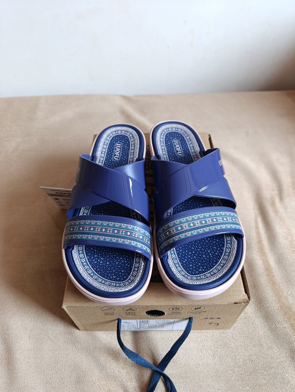Sandales Femme LUOFU – Bleu Marine