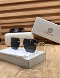 Versace Medusa Rimless Square Sunglasses