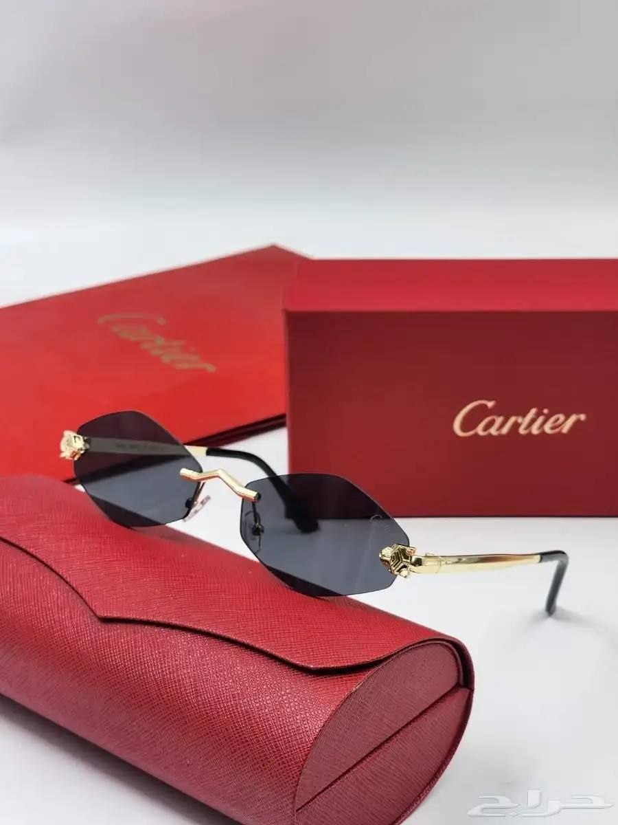 Cartier Panthère Rimless Octagonal Sunglasses