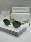 Céline Triomphe Rimless Oval Sunglasses