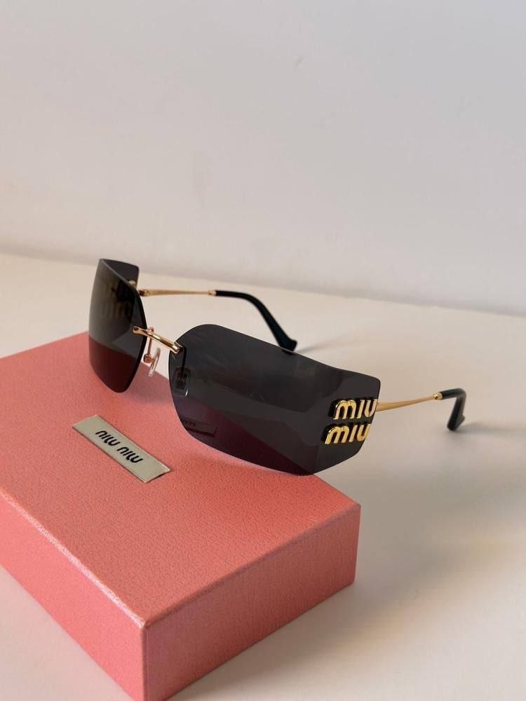 Miu Miu Rimless Shield Sunglasses